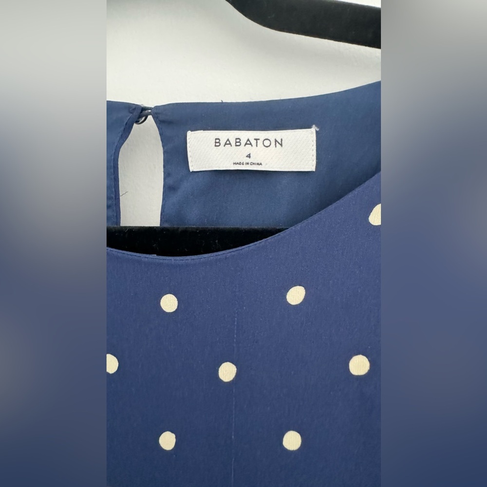 Babaton Hamptons Jumpsuit - Polka Pure Indigo
